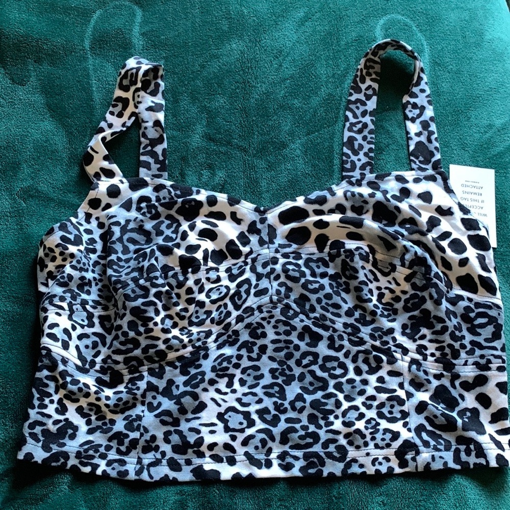 ELOQUII animal print bralette